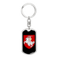 Pahonia (Belarus) v3 - Luxury Dog Tag Keychain