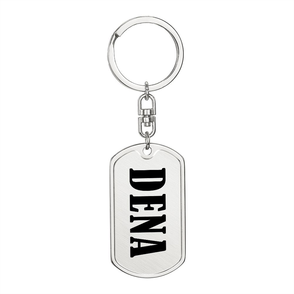 Dena v01 - Luxury Dog Tag Keychain