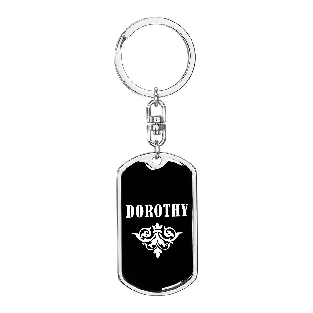 Dorothy v03a - Luxury Dog Tag Keychain