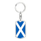 Scottish Flag - Luxury Dog Tag Keychain