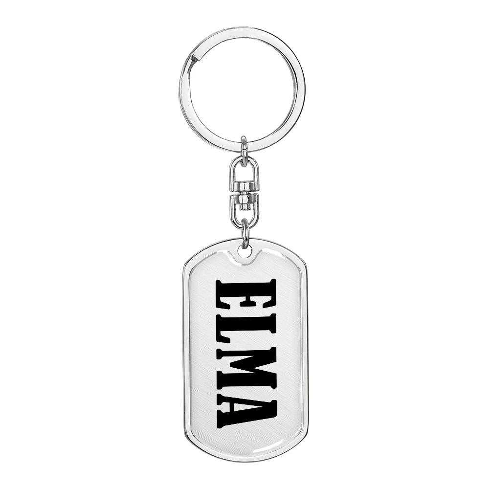 Elma v01 - Luxury Dog Tag Keychain