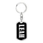 Leah v01w - Luxury Dog Tag Keychain