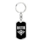 Ruth v03a - Luxury Dog Tag Keychain