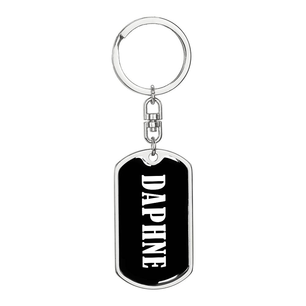 Daphne v03 - Luxury Dog Tag Keychain