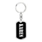 Karen v01w - Luxury Dog Tag Keychain