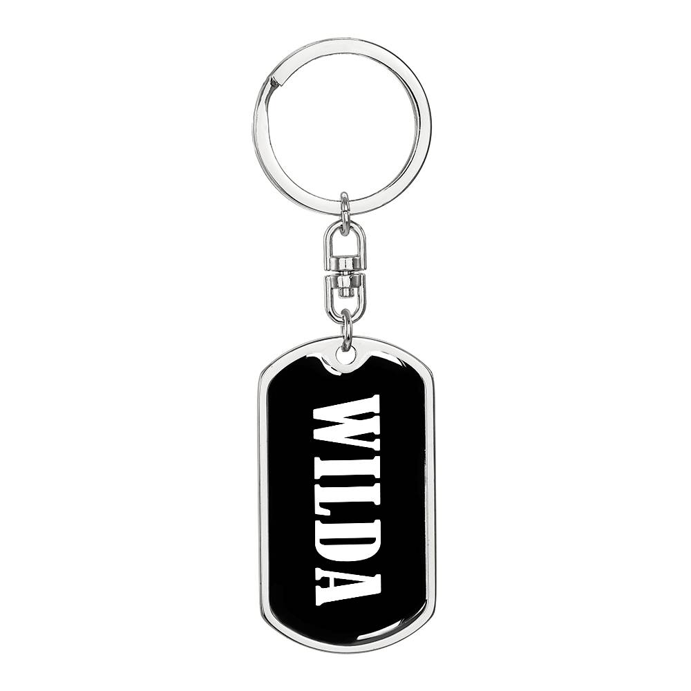Wilda v03 - Luxury Dog Tag Keychain