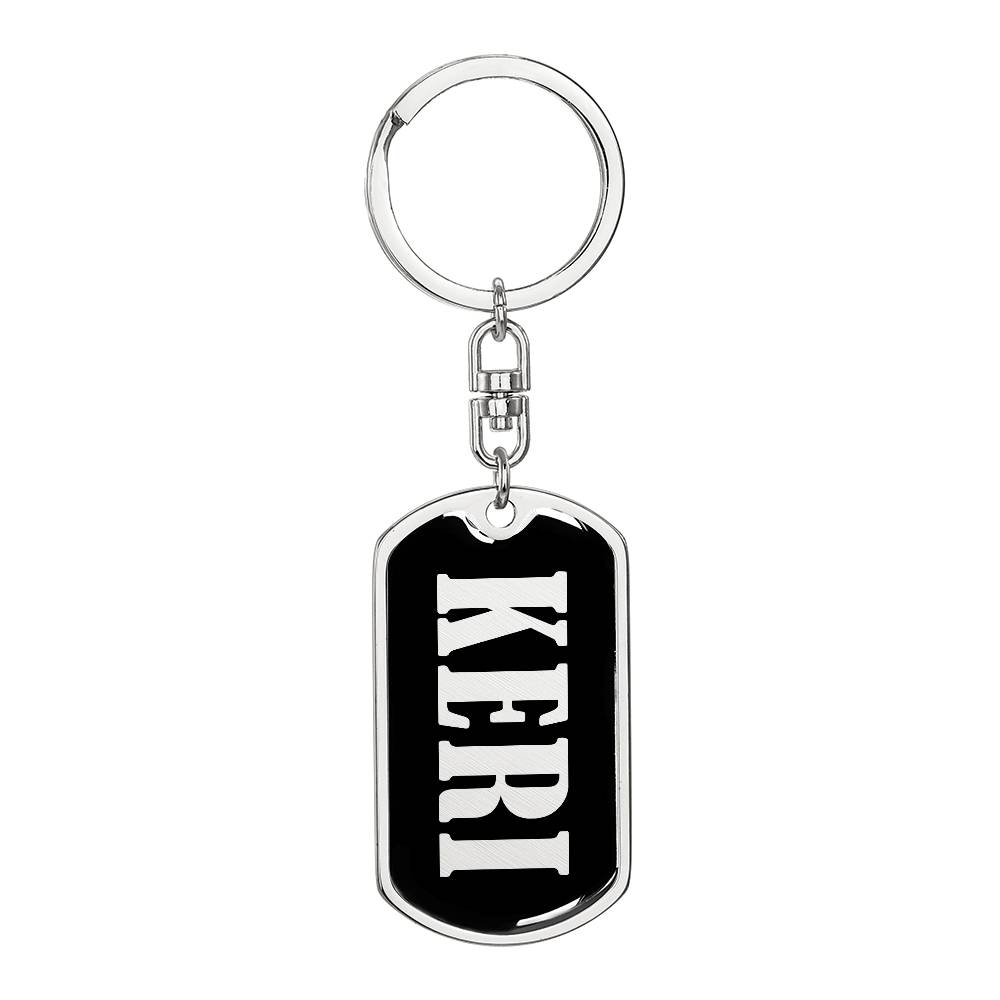 Keri v02 - Luxury Dog Tag Keychain