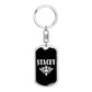 Stacey v03a - Luxury Dog Tag Keychain