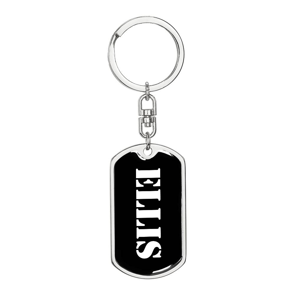 Ellis v2 - Luxury Dog Tag Keychain