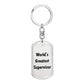 World's Greatest Supervisor - Luxury Dog Tag Keychain