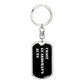 Coast Guardsman's Aunt v3 - Luxury Dog Tag Keychain