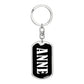 Anne v01w - Luxury Dog Tag Keychain