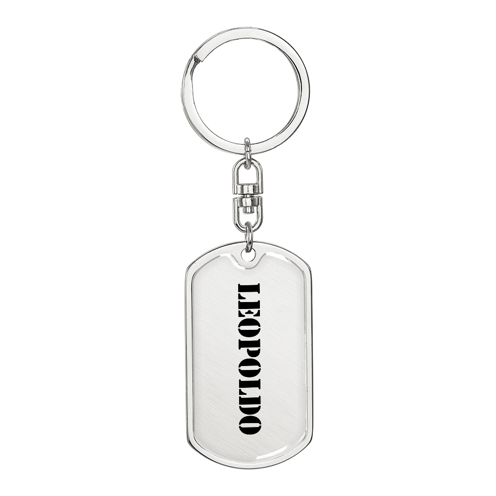 Leopoldo - Luxury Dog Tag Keychain