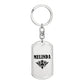 Melinda v01a - Luxury Dog Tag Keychain