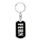 Fern v02 - Luxury Dog Tag Keychain