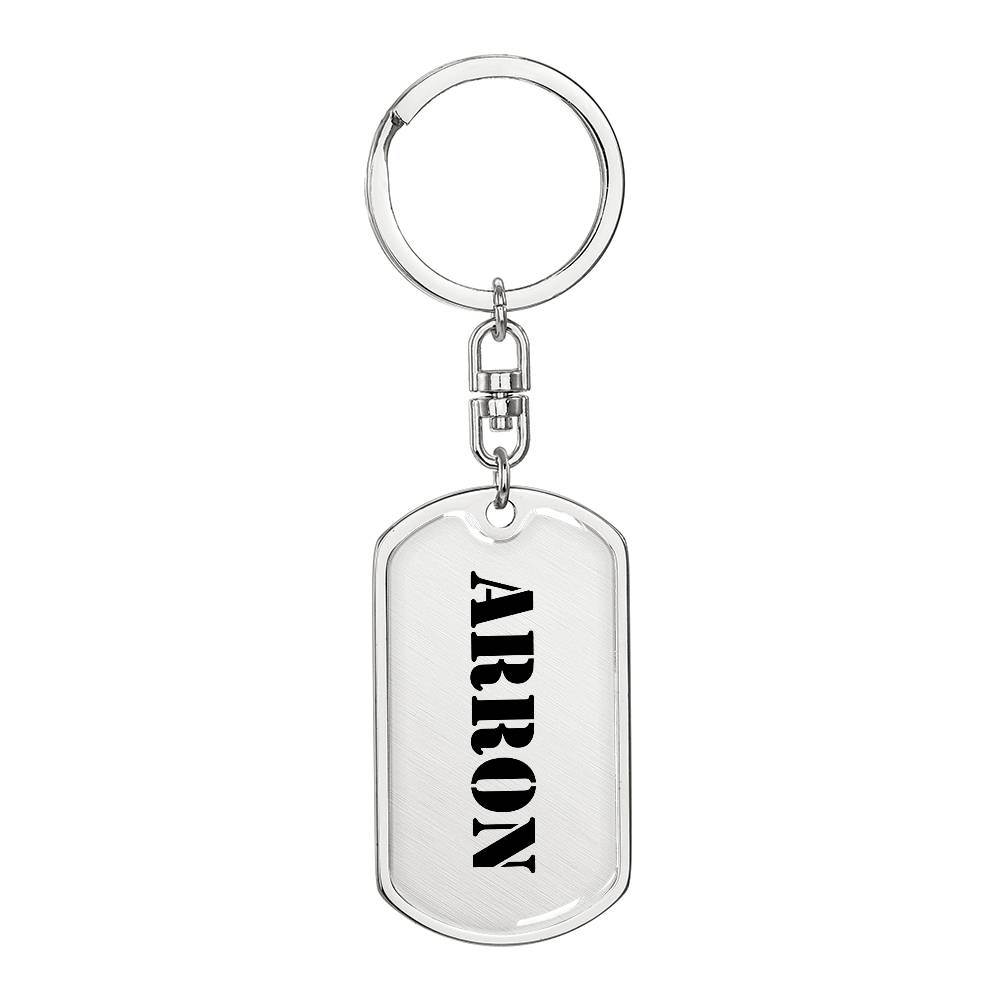 Arron - Luxury Dog Tag Keychain