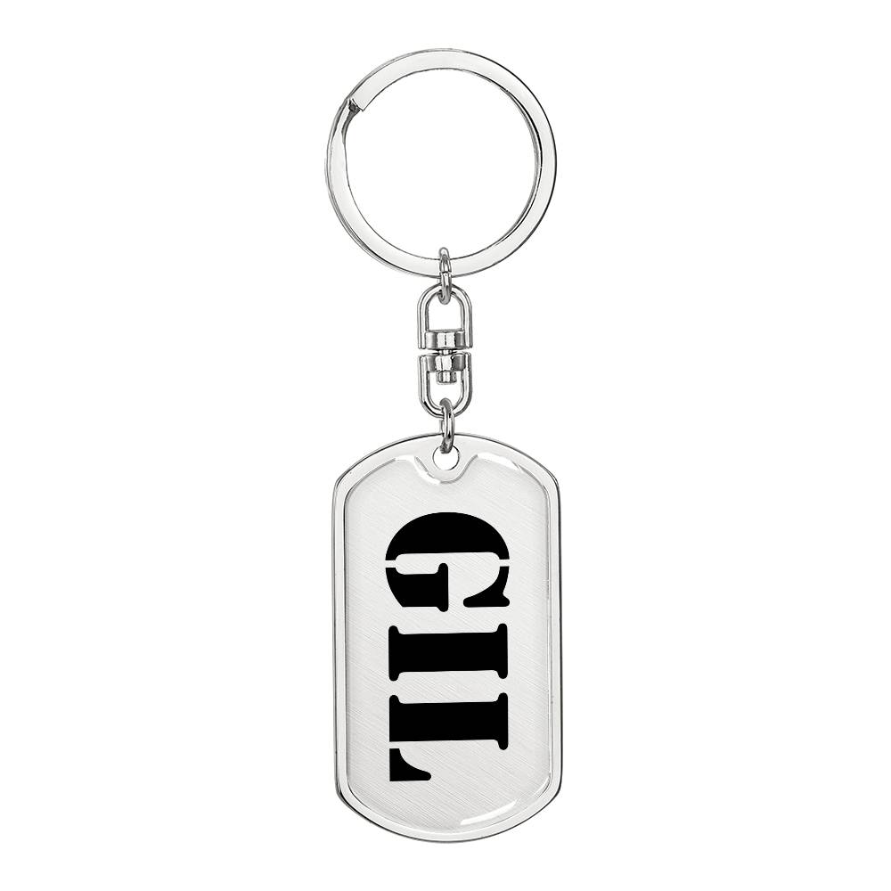 Gil - Luxury Dog Tag Keychain