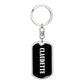 Claudette v03 - Luxury Dog Tag Keychain