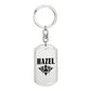 Hazel v01a - Luxury Dog Tag Keychain