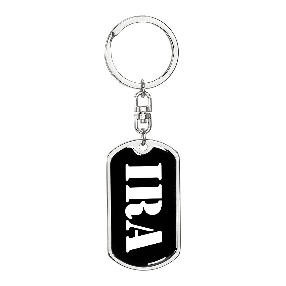 Ira v2 - Luxury Dog Tag Keychain