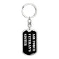 Air Force Veteran's Sister v3 - Luxury Dog Tag Keychain