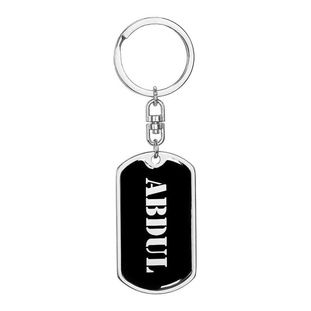 Abdul v2 - Luxury Dog Tag Keychain