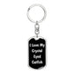 Love My Crystal Eyed Catfish v3 - Luxury Dog Tag Keychain