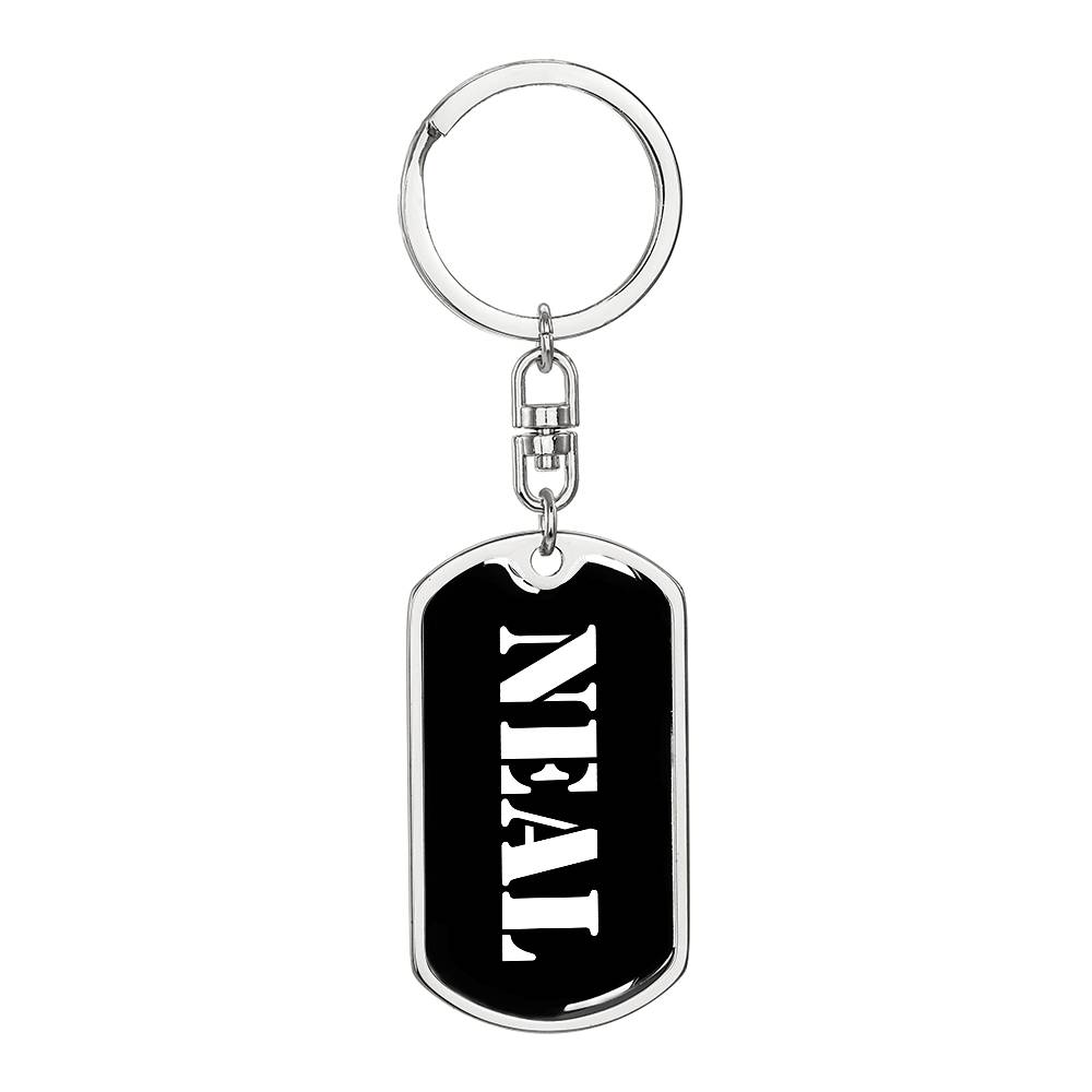 Neal v2 - Luxury Dog Tag Keychain