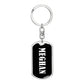 Meghan v03 - Luxury Dog Tag Keychain