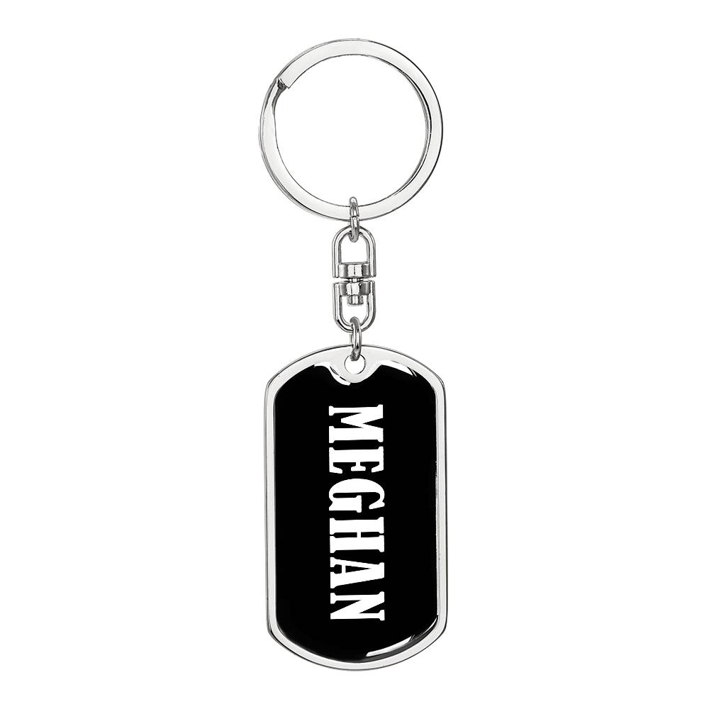 Meghan v03 - Luxury Dog Tag Keychain