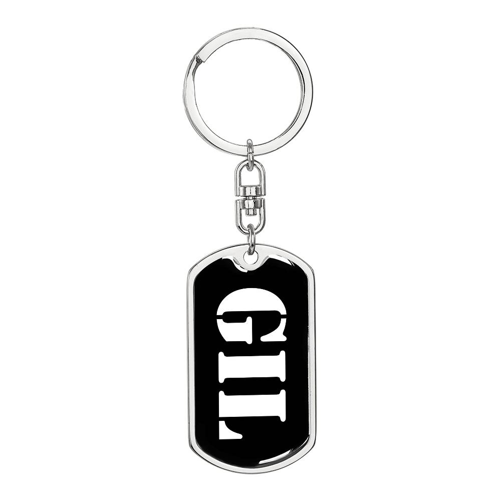 Gil v3 - Luxury Dog Tag Keychain