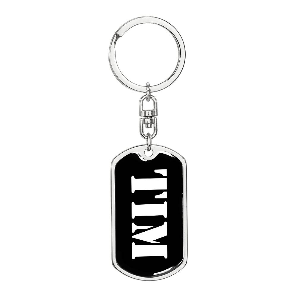 Tim v2 - Luxury Dog Tag Keychain