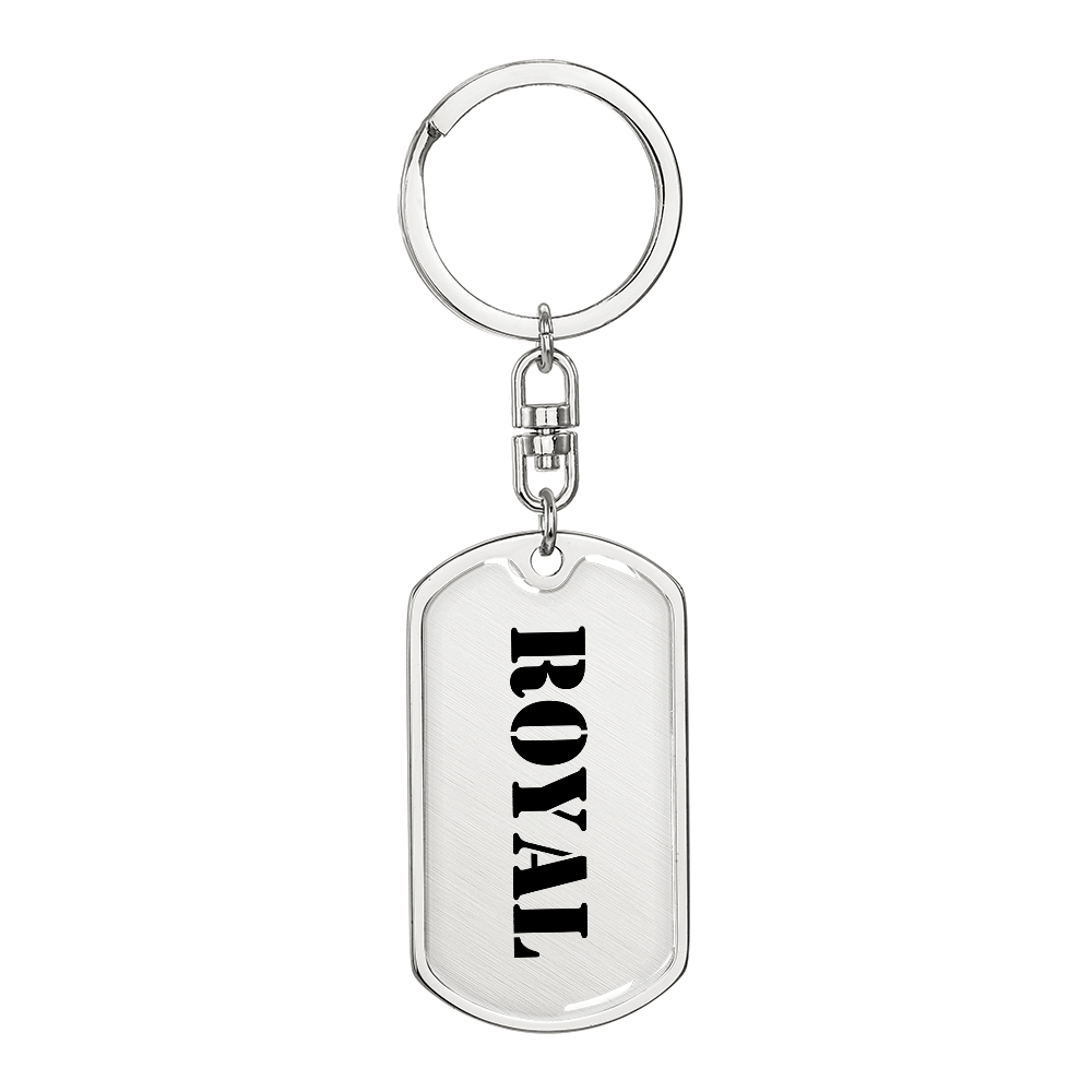 Royal - Luxury Dog Tag Keychain