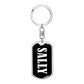 Sally v01w - Luxury Dog Tag Keychain