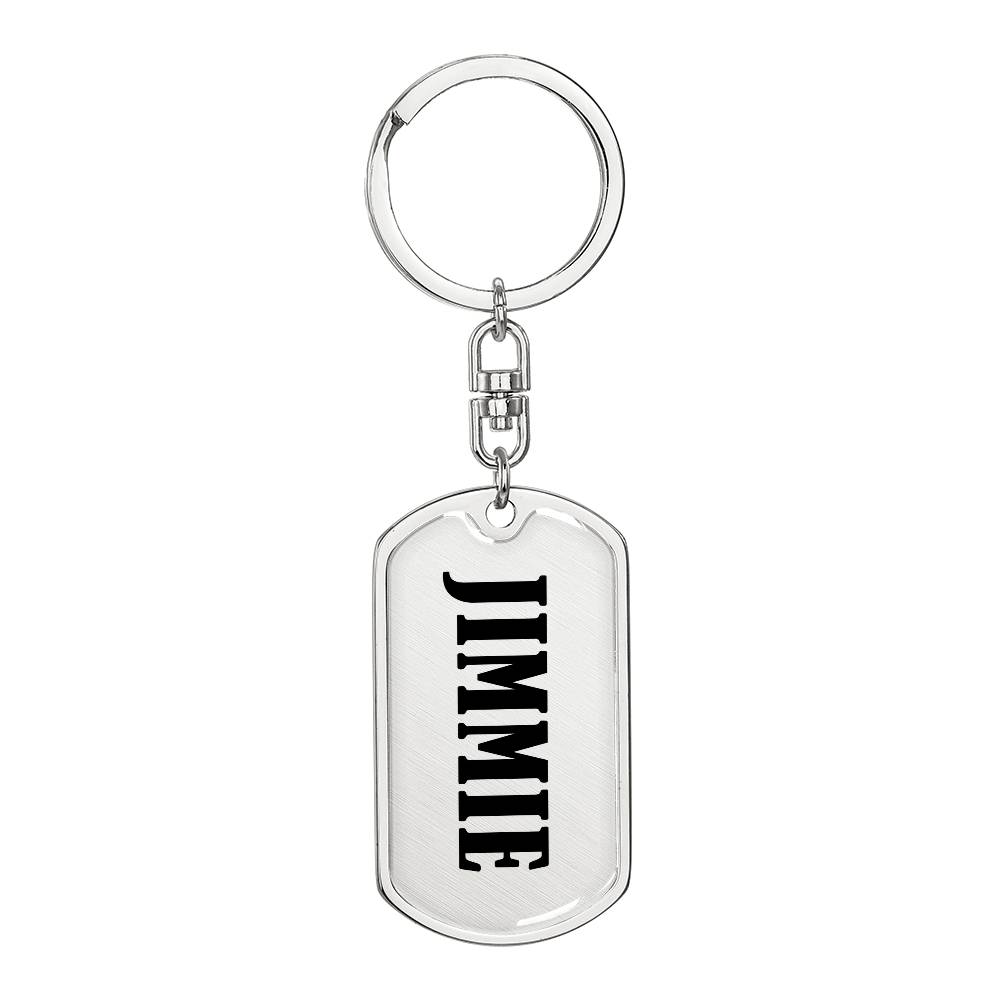 Jimmie v01 - Luxury Dog Tag Keychain