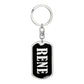 Rene v02 - Luxury Dog Tag Keychain