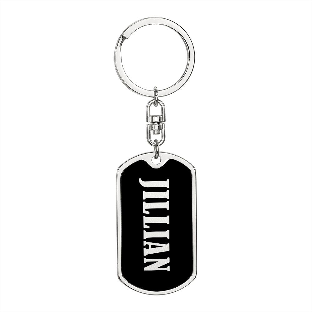 Jillian v02 - Luxury Dog Tag Keychain