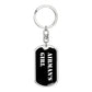 Airman's Girl v3 - Luxury Dog Tag Keychain