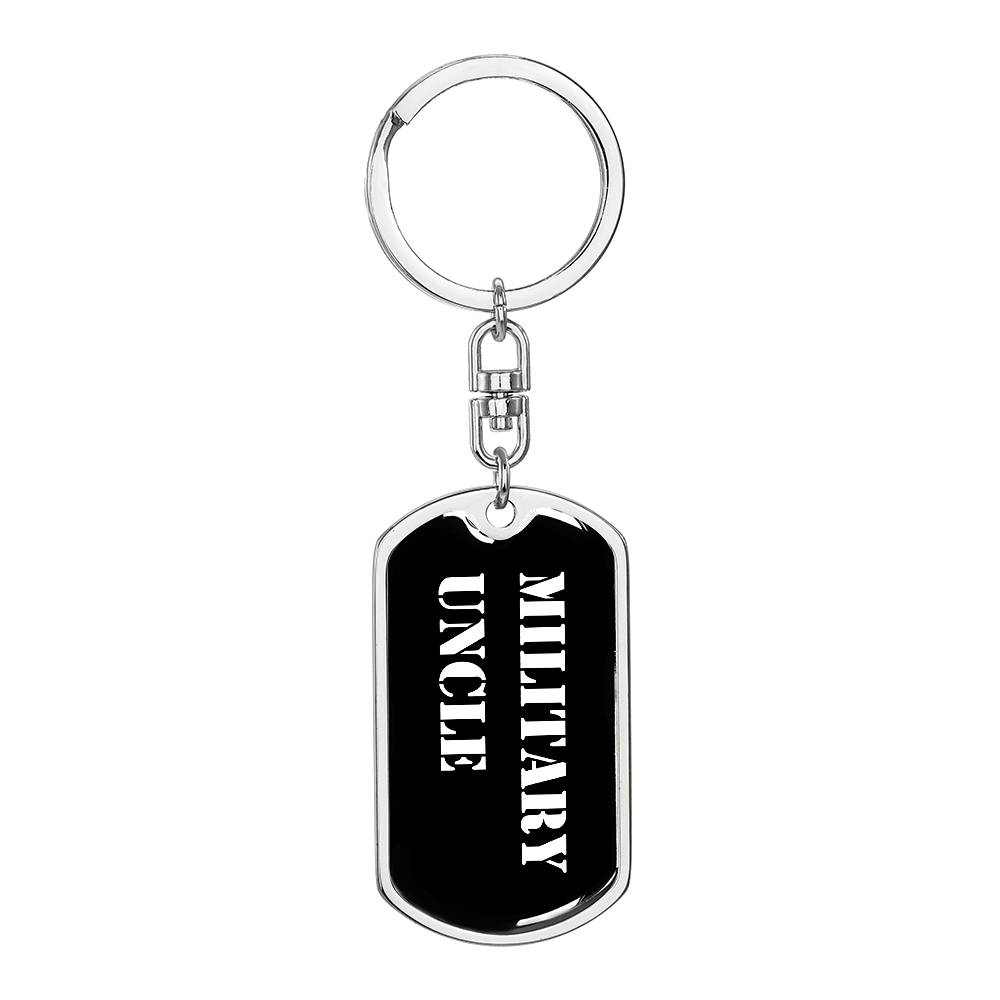 Military Uncle v3 - Luxury Dog Tag Keychain