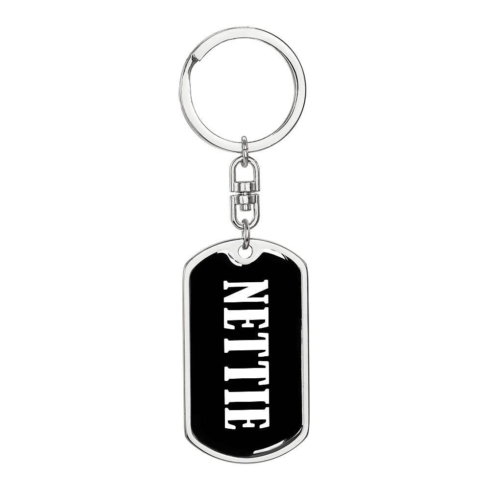 Nettie v03 - Luxury Dog Tag Keychain