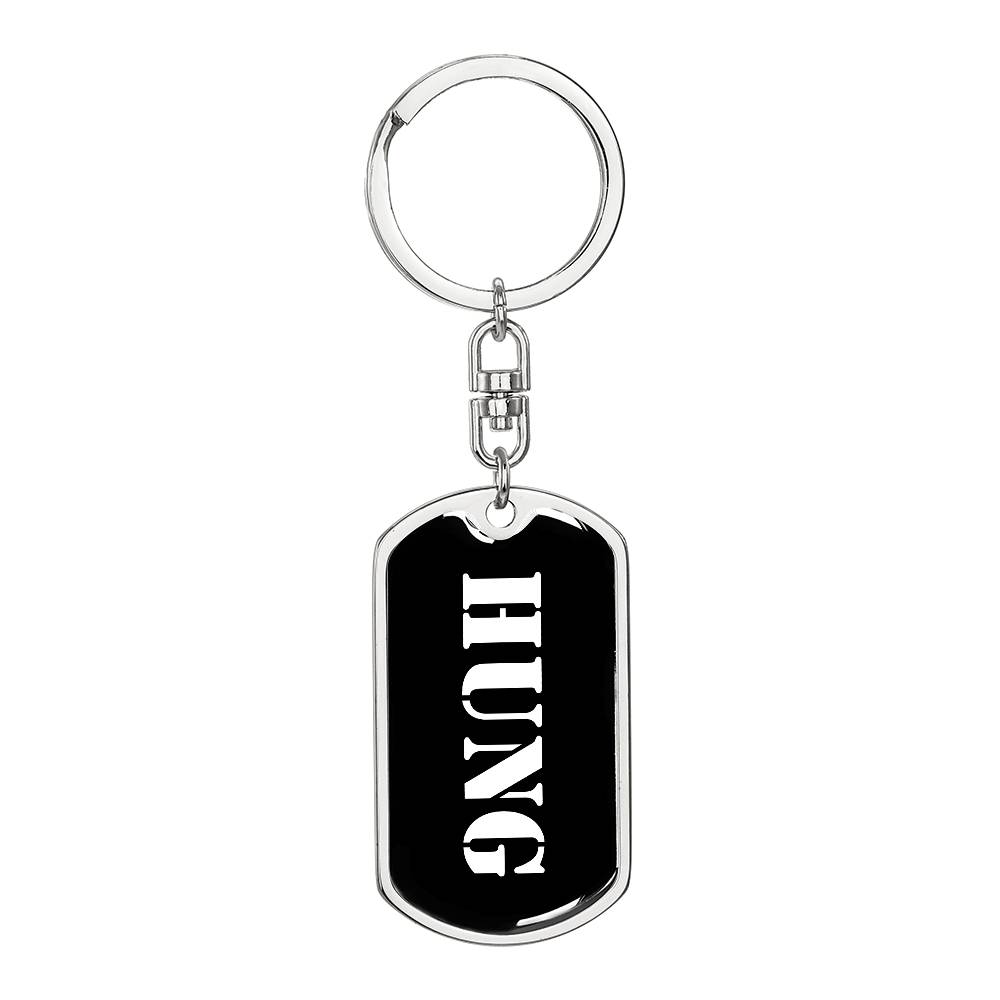 Hung v3 - Luxury Dog Tag Keychain