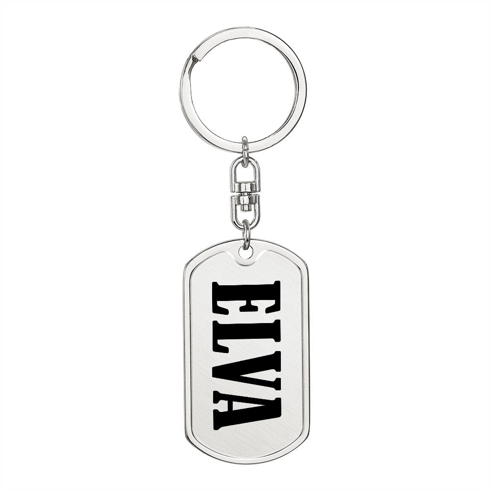 Elva v01 - Luxury Dog Tag Keychain
