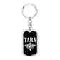 Tara v02a - Luxury Dog Tag Keychain