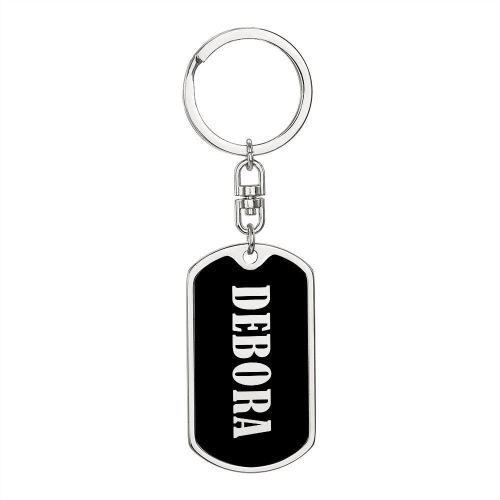 Debora v02 - Luxury Dog Tag Keychain