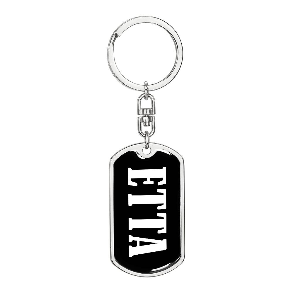 Etta v03 - Luxury Dog Tag Keychain