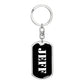 Jeff v2 - Luxury Dog Tag Keychain