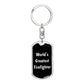 World's Greatest Firefighter v2 - Luxury Dog Tag Keychain