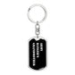 Army Ranger's Grandmother v3 - Luxury Dog Tag Keychain