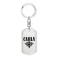 Carla v01a - Luxury Dog Tag Keychain