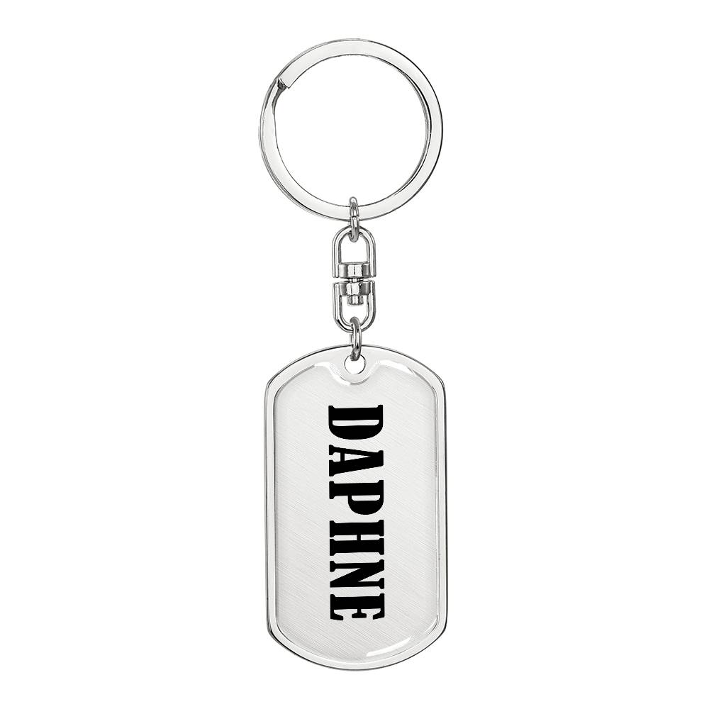 Daphne v01 - Luxury Dog Tag Keychain